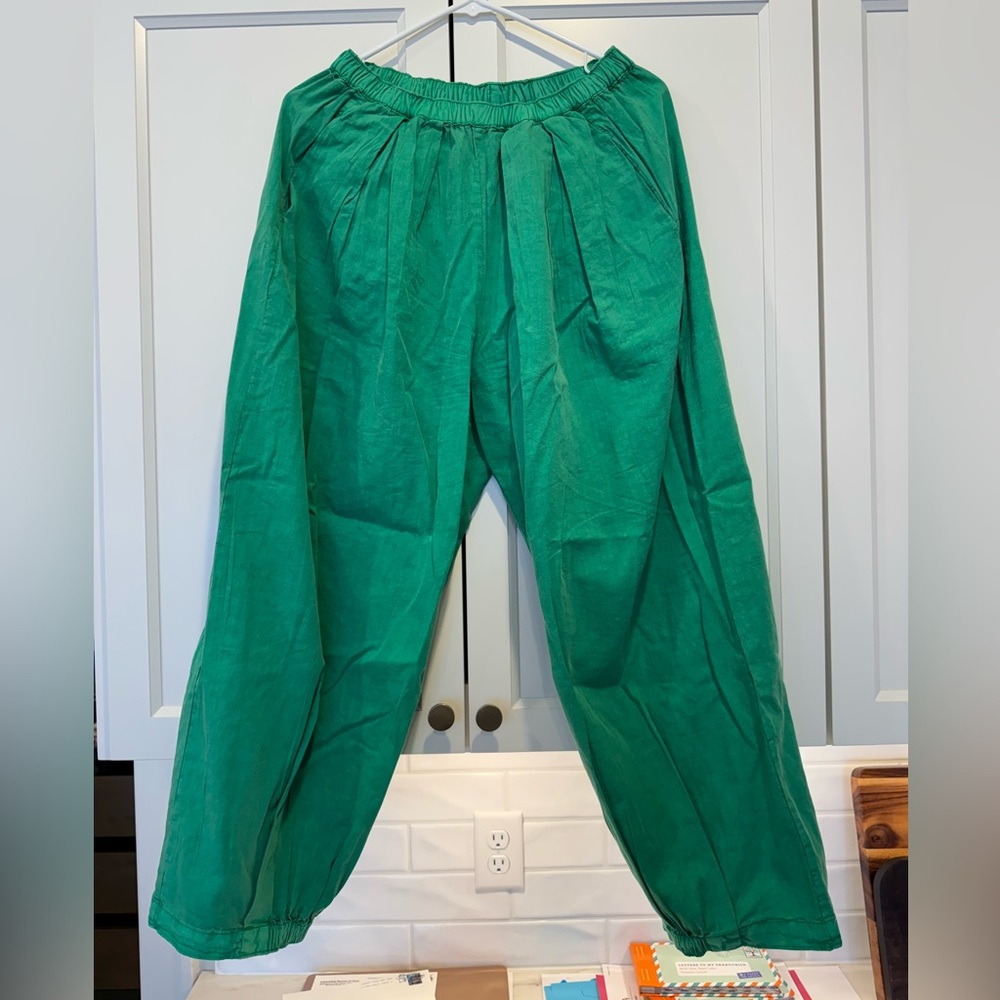 Free People Parachute Pants, Green, XS